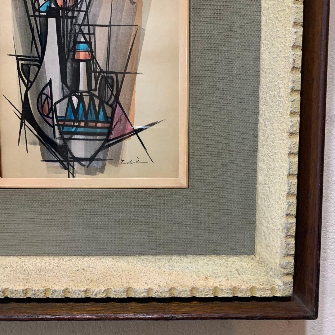 絵画　額装　肉筆彩色画　海外作家『バラ』アンティーク