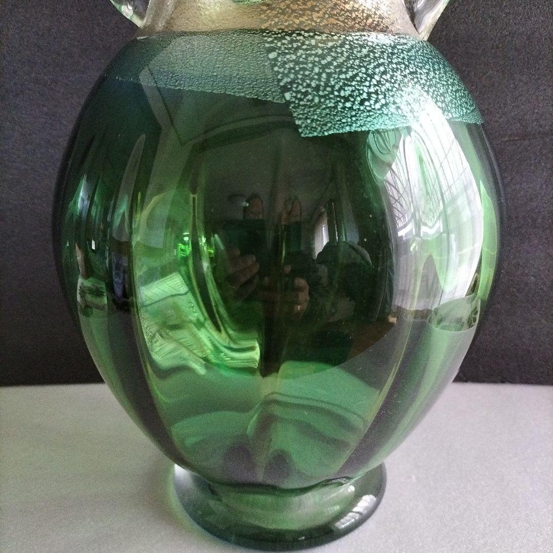 青森伝統工芸品　津軽びいどろ花瓶ガラス大型　最終お値下げ　超お買い得