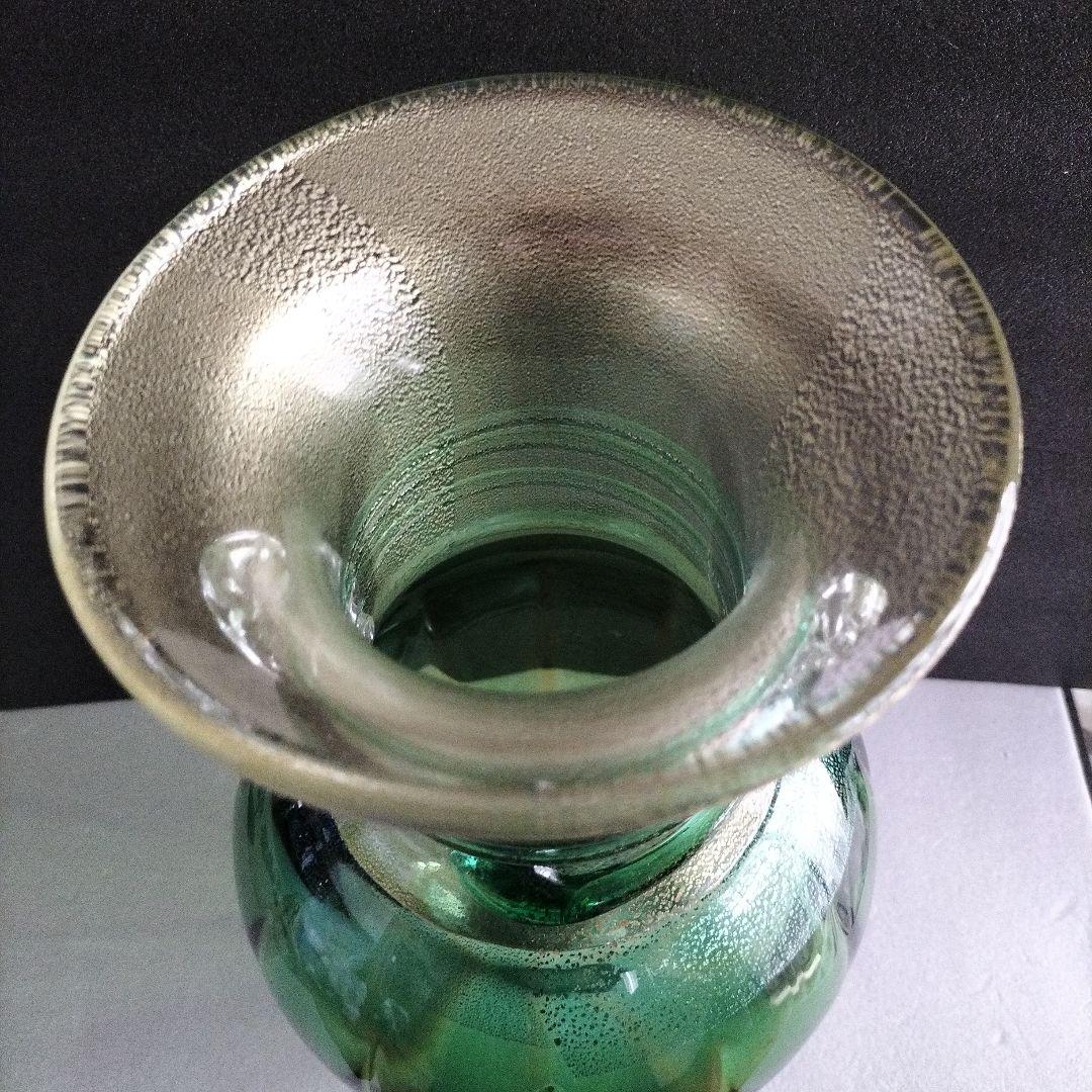 青森伝統工芸品　津軽びいどろ花瓶ガラス大型　最終お値下げ　超お買い得