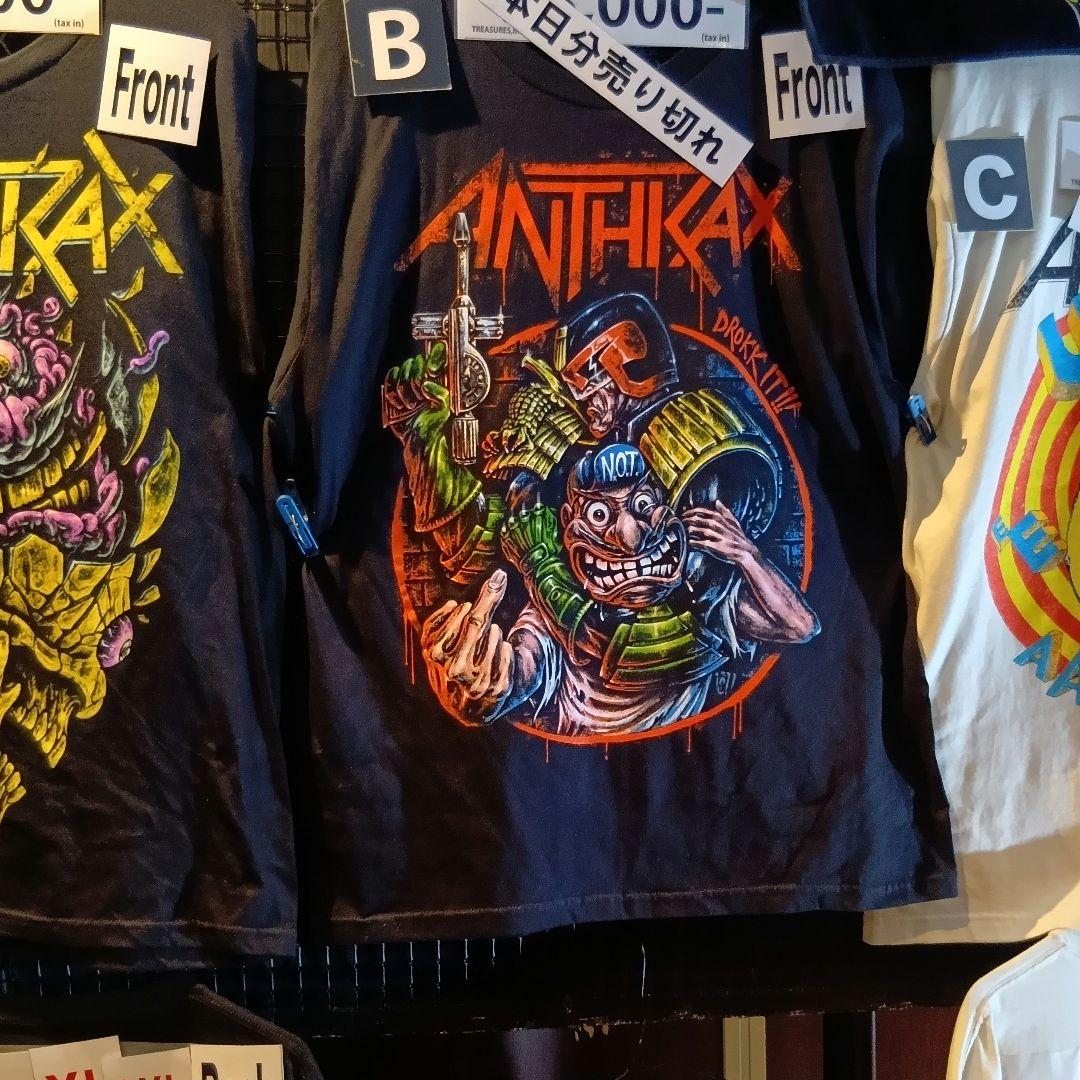ANTHRAX★アンスラックス★2026年日本公演限定ＴシャツＢ★Lサイズ完売品