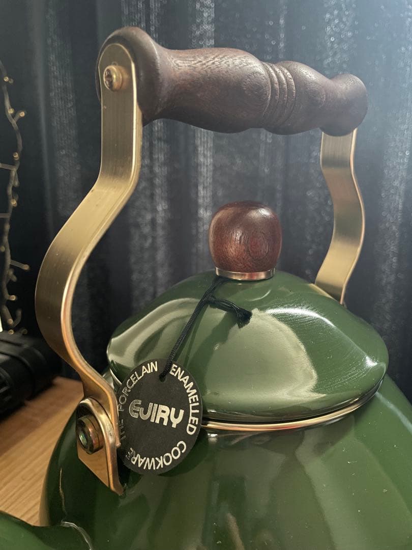 エジリー やかん 緑