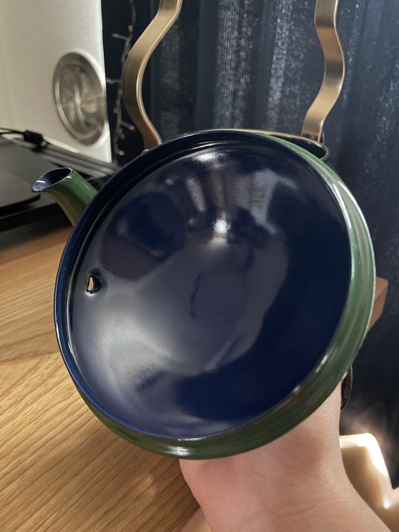 エジリー やかん 緑