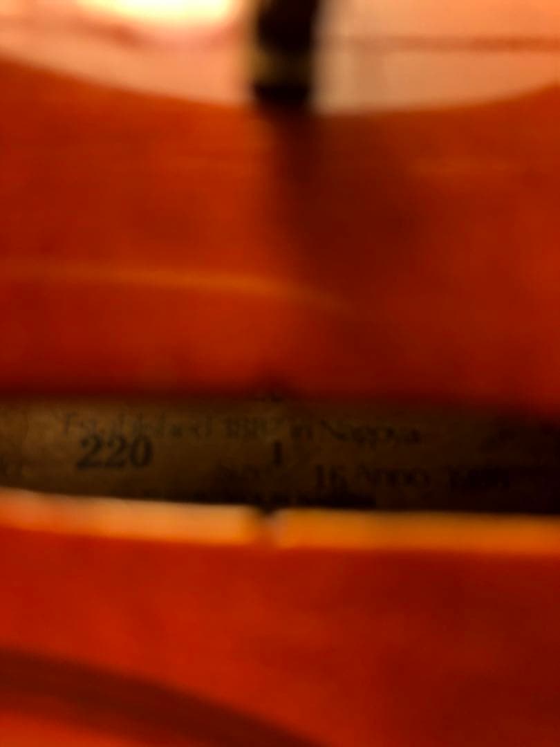 【駒&魂柱調整済】Suzuki分数バイオリンNo220 1/16 1986