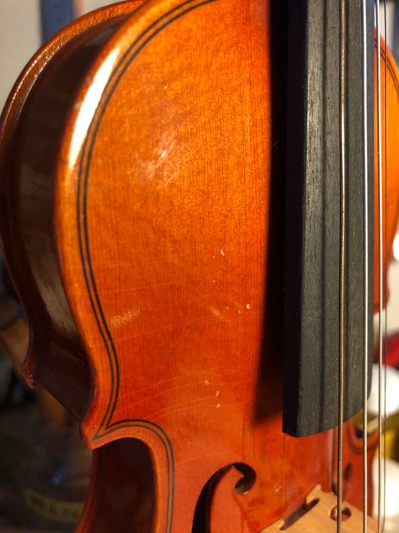 【駒&魂柱調整済】Suzuki分数バイオリンNo220 1/16 1986