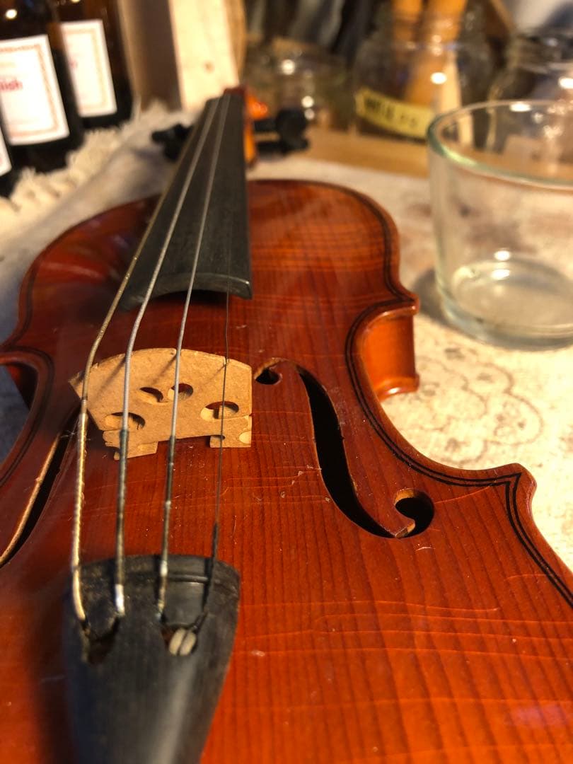 【駒&魂柱調整済】Suzuki分数バイオリンNo220 1/16 1986