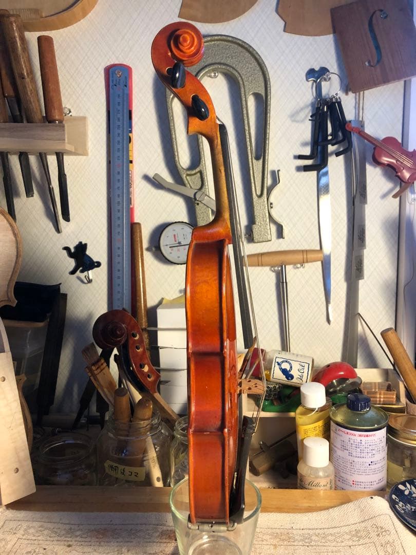 【駒&魂柱調整済】Suzuki分数バイオリンNo220 1/16 1986