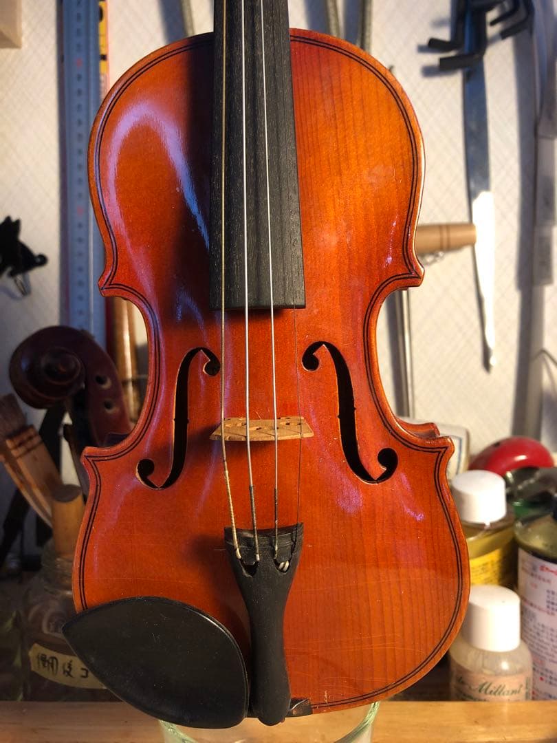 【駒&魂柱調整済】Suzuki分数バイオリンNo220 1/16 1986