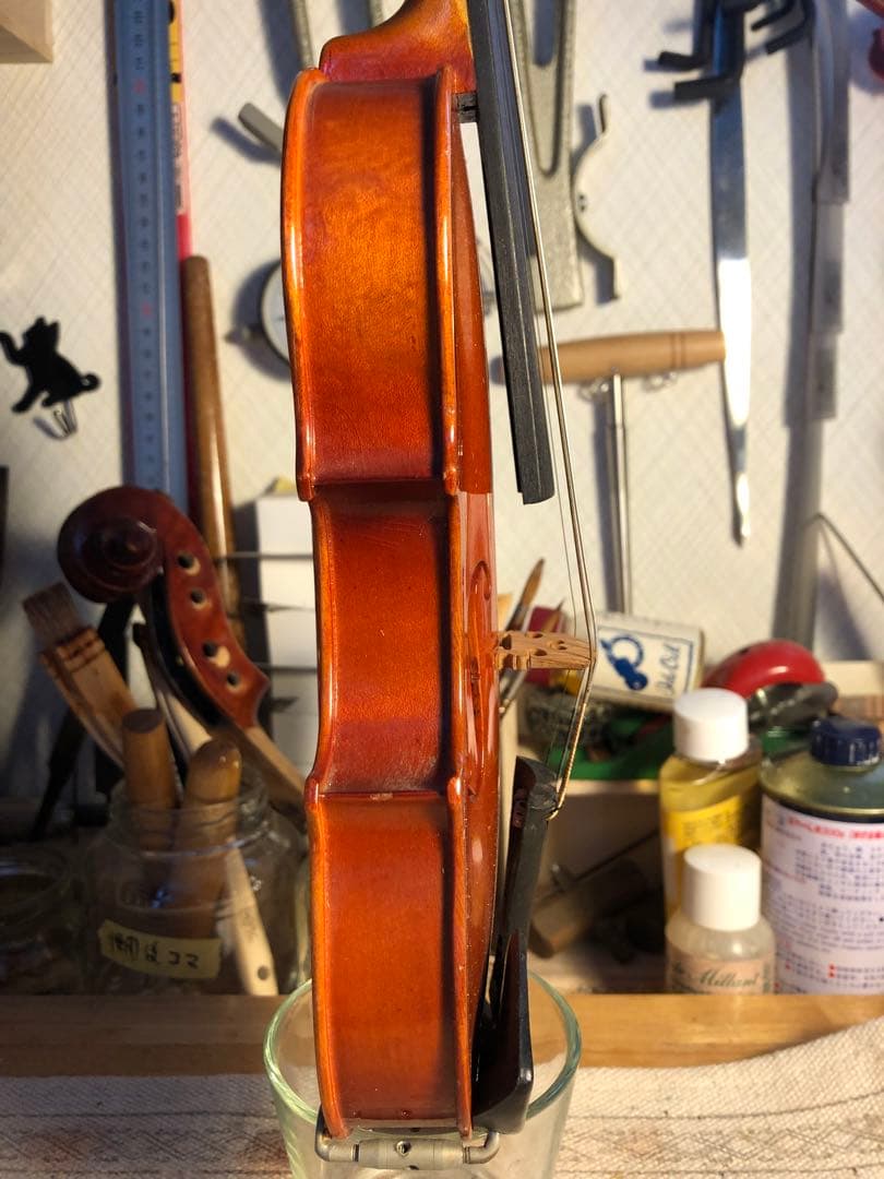 【駒&魂柱調整済】Suzuki分数バイオリンNo220 1/16 1986