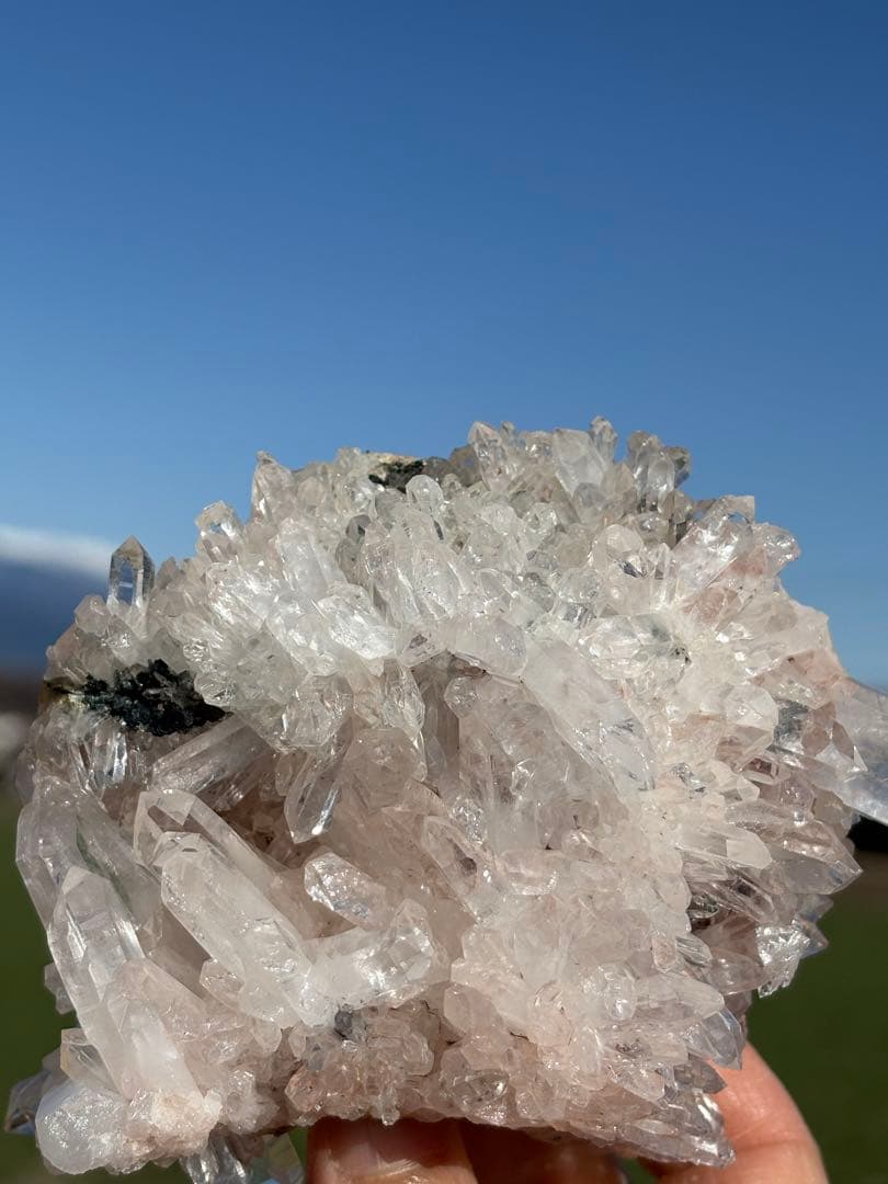 ❗️超レア　極みの逸品　煌めき　ピンク　レムリアン クラスター　透明拔群　キラキラ