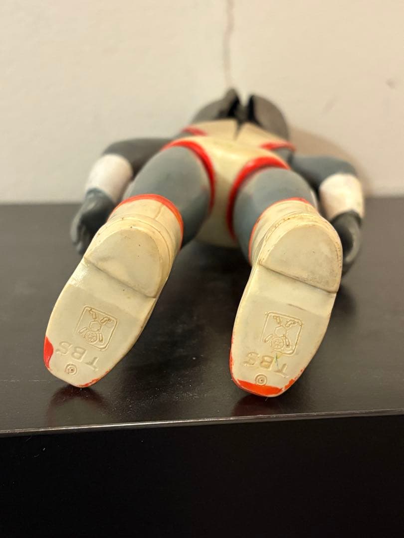 当時物　旧バンダイ　シルバー仮面　面取れ