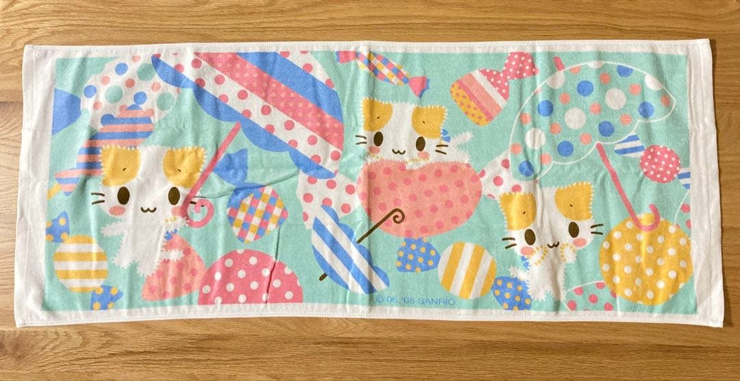 サンリオ マシュマロみたいなふわふわにゃんこ タオル　ランチクロス2枚　激レア