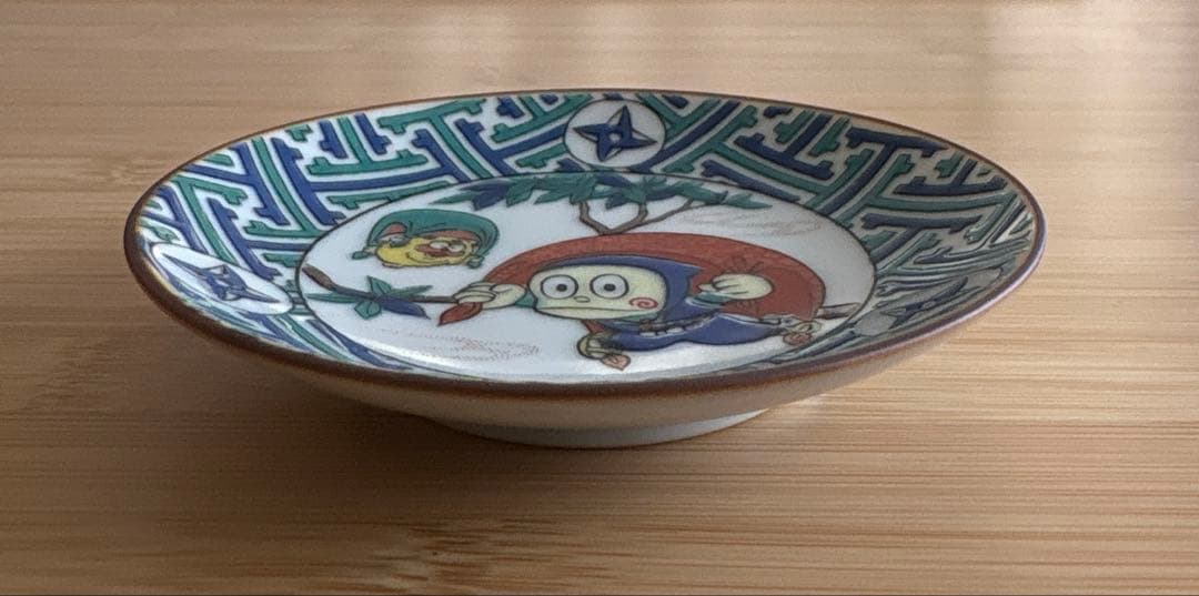 藤子不二雄A展　忍者ハットリくん　九谷焼　豆皿