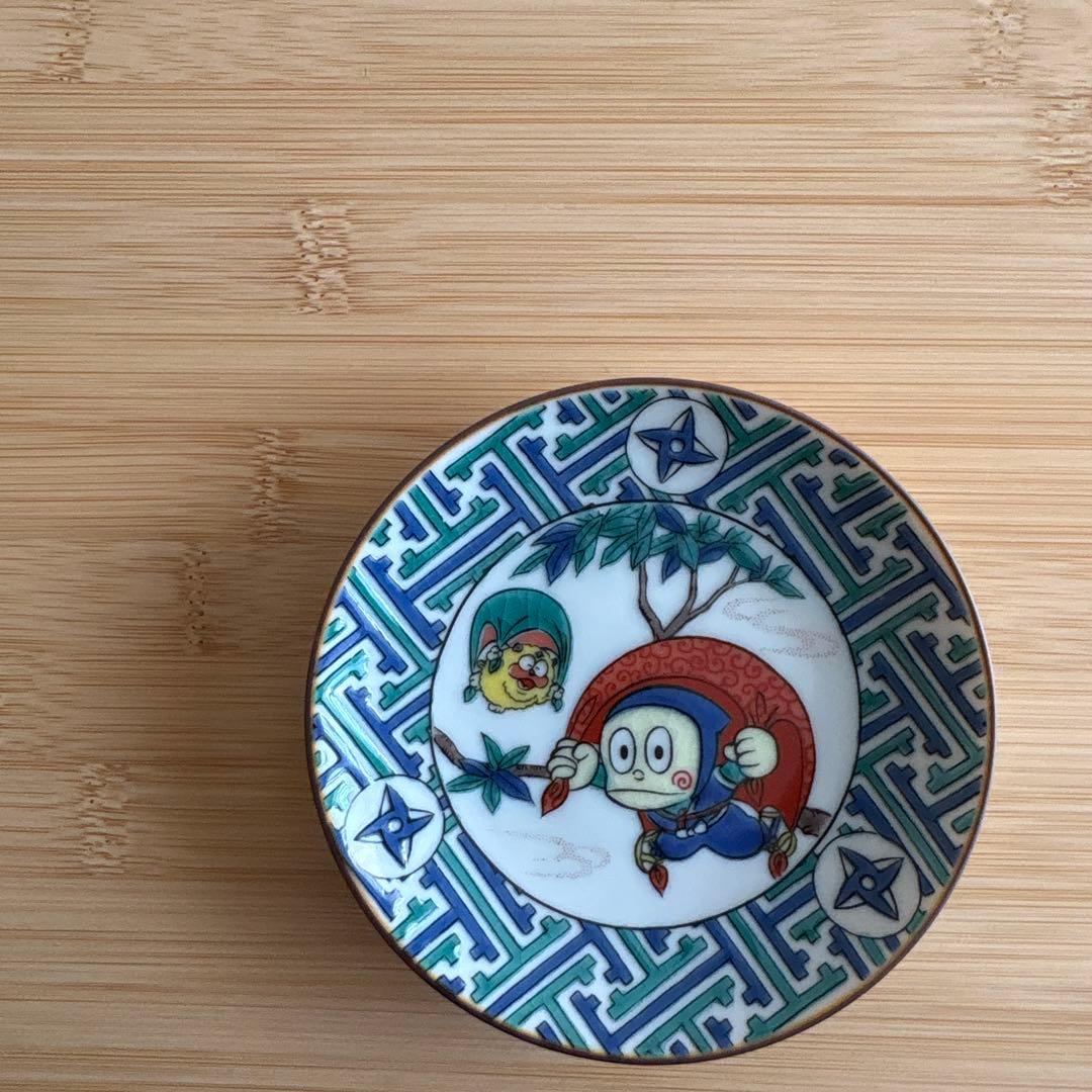 藤子不二雄A展　忍者ハットリくん　九谷焼　豆皿