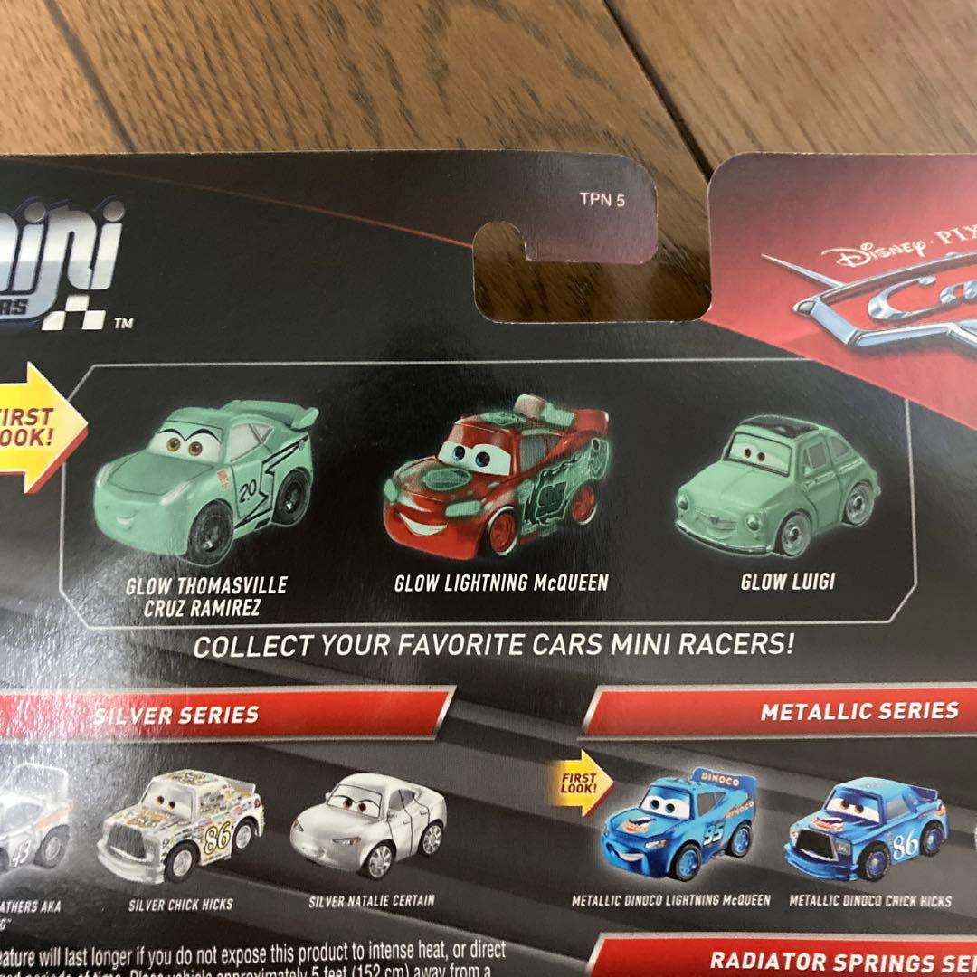 カーズ　ミニミニカーズ ミニレーサーズ　マテル 蓄光モデル2種6台