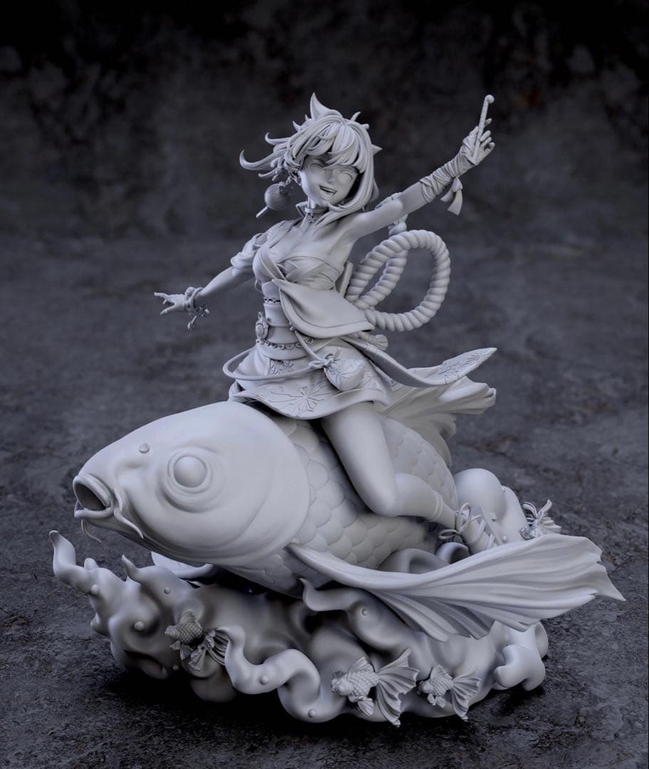 原神　宵宮　ガレージキット　ガレキ　未塗装未組立　美少女　1/7 フィギュア