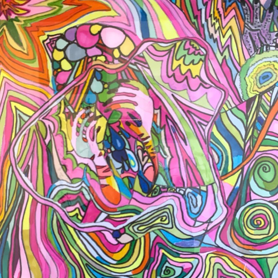 嘆き/オリジナル現代アート／額縁付き【１点のみ】