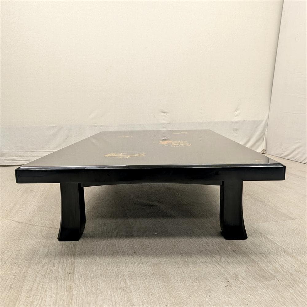 輪島塗　伝統工芸　座卓　座敷机　ローテーブル　テーブル　食卓　座敷　蒔絵　漆塗り