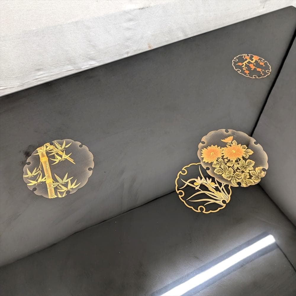 輪島塗　伝統工芸　座卓　座敷机　ローテーブル　テーブル　食卓　座敷　蒔絵　漆塗り