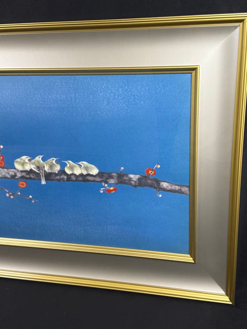 中野 嘉之「紅梅小禽」　Edition3