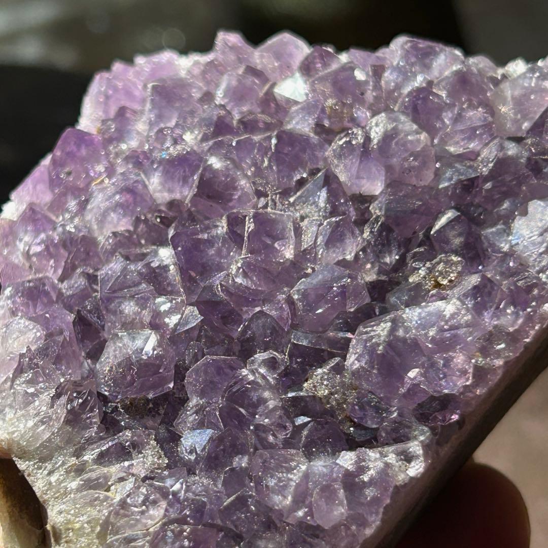 ☆高級品！福運大黒秘宝⑨！開運！アメジスト　クラスター　原石　置物