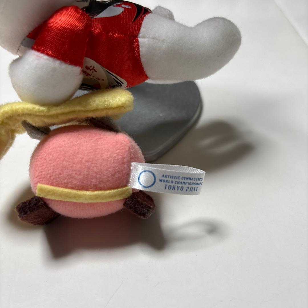 2011年物 世界体操限定 キティちゃん＆ダニエルくん ぬいぐるみ マスコット
