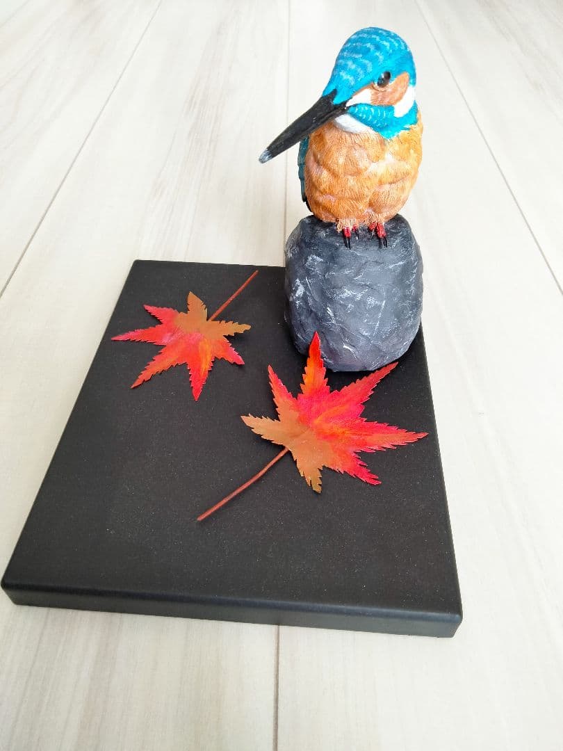 カワセミのバードカービング