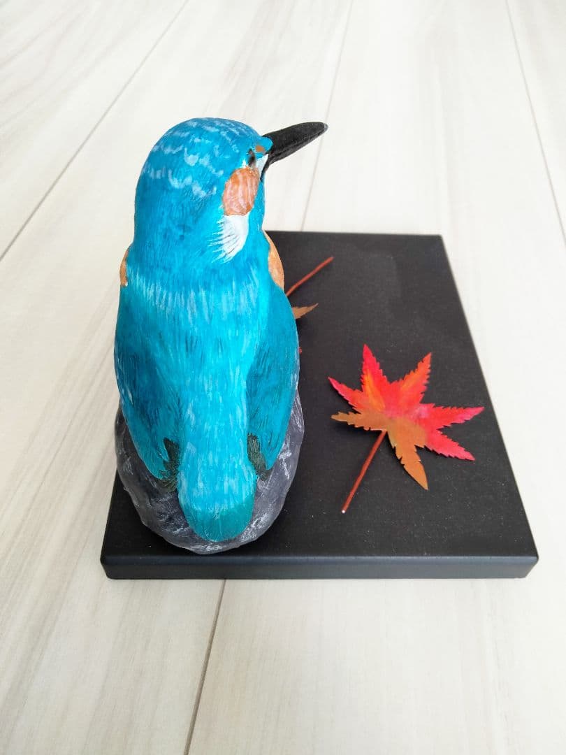 カワセミのバードカービング