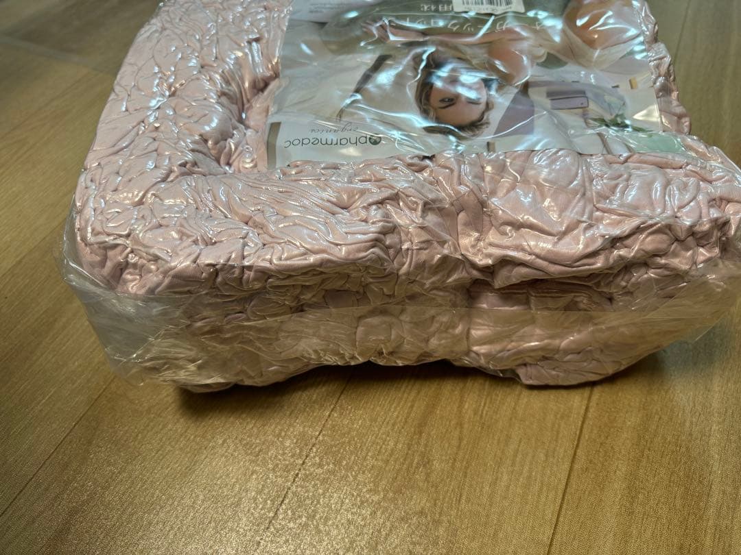 Pharmedoc オーガニックコットンの身体用枕 ピンク 圧縮