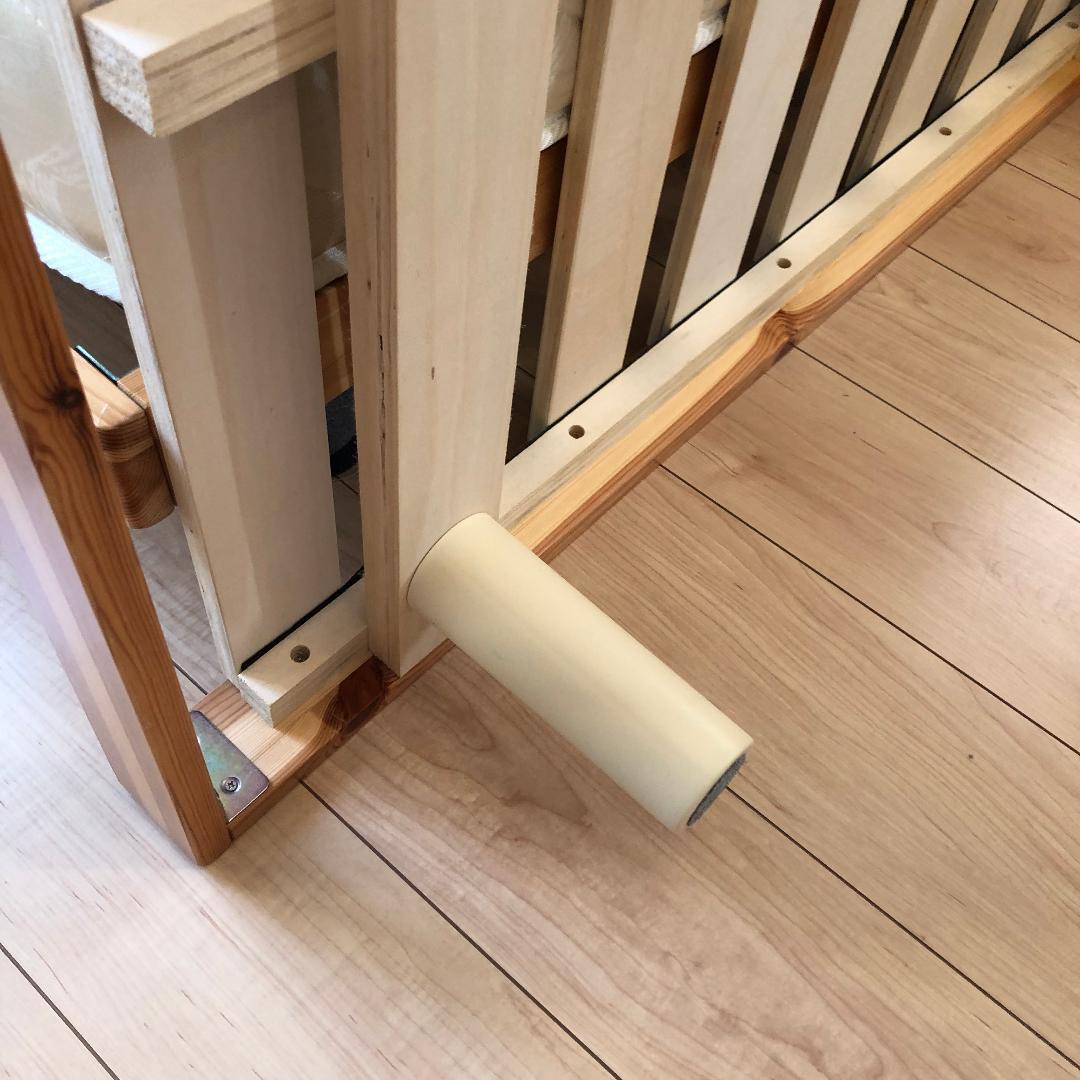 ニトリ セミダブル 脚付きベッド (セレナSD 6本脚付すのこベッド)-2