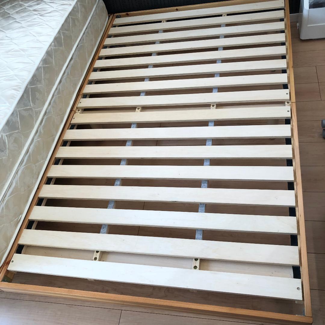 ニトリ セミダブル 脚付きベッド (セレナSD 6本脚付すのこベッド)-2