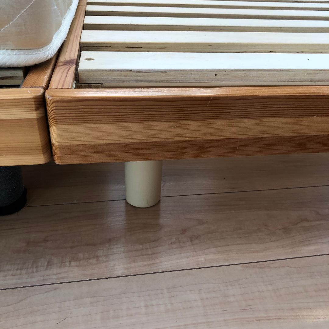 ニトリ セミダブル 脚付きベッド (セレナSD 6本脚付すのこベッド)-2