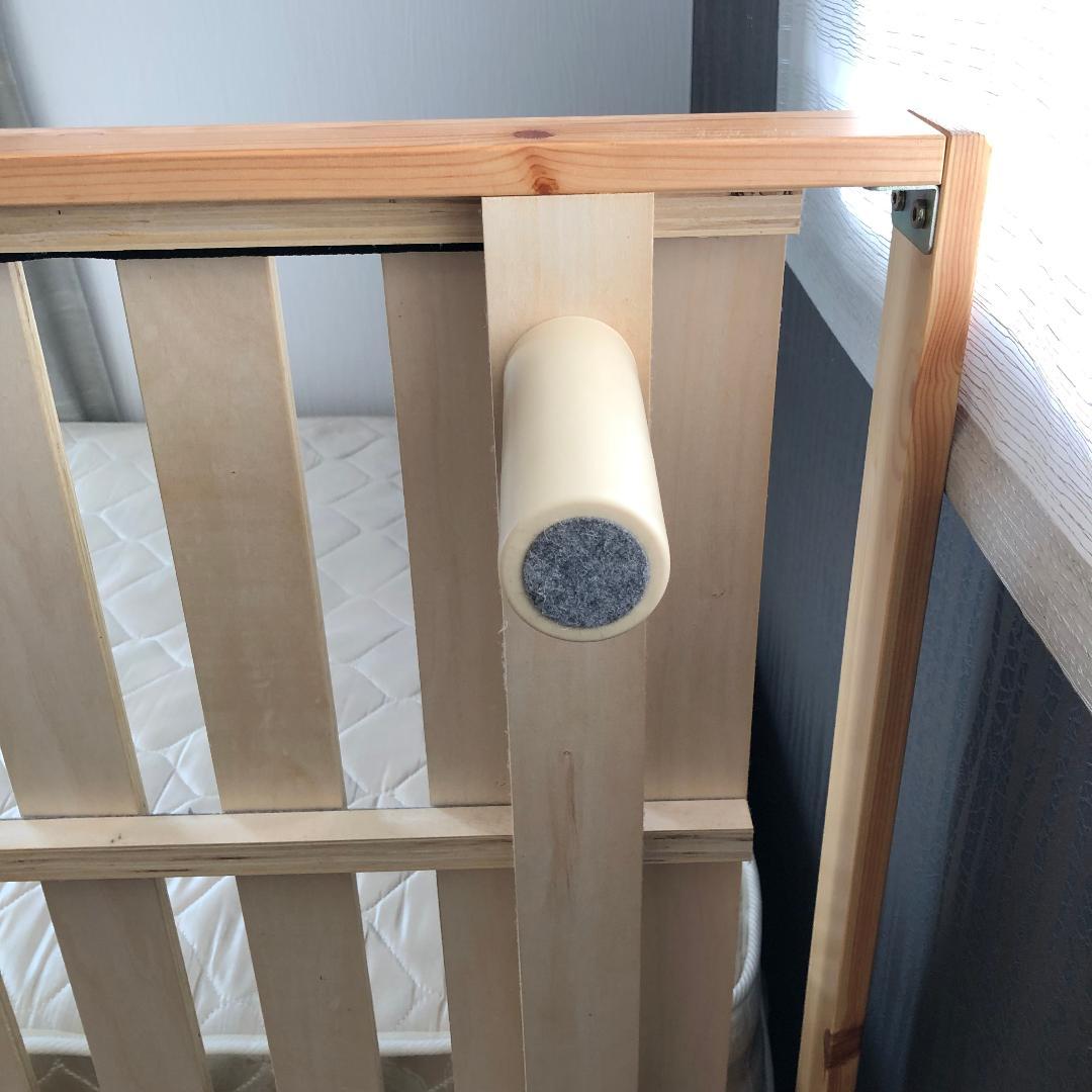 ニトリ セミダブル 脚付きベッド (セレナSD 6本脚付すのこベッド)-2