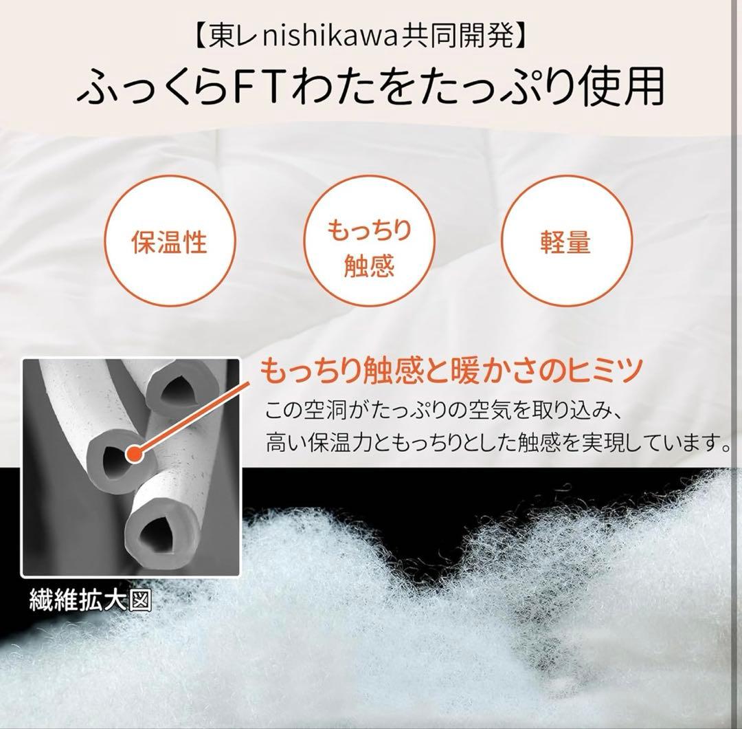 【未使用】西川★掛け布団★掛け布団★ダブル★ホワイト★Amazon★セブンデイズ