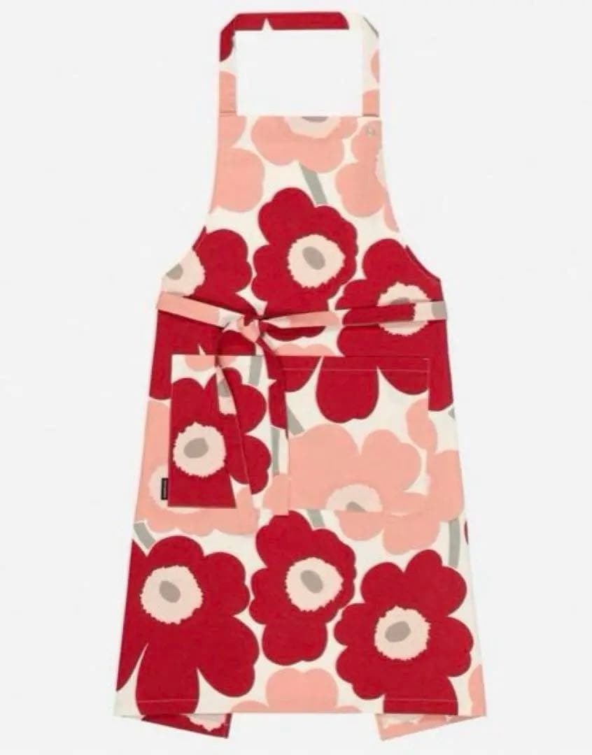 ♪新品未使用　マリメッコ　marimekko エプロン　ウニッコ　人気完売品♪
