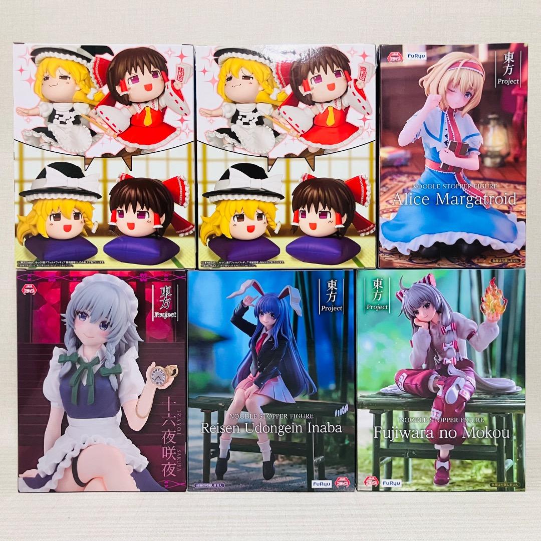東方Project　デフォルメフィギュア　ぬーどるストッパー など　6点セット