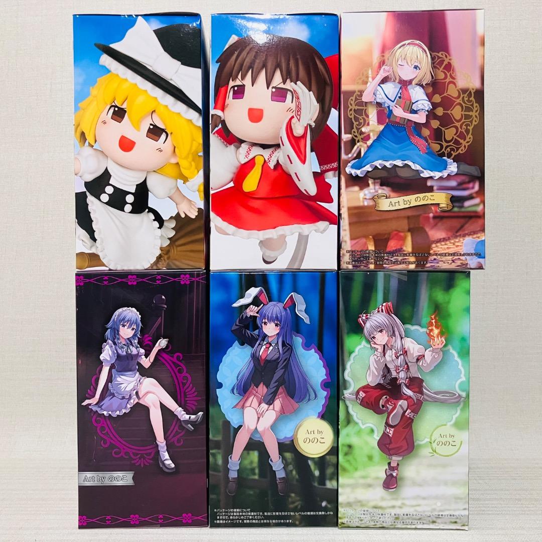 東方Project　デフォルメフィギュア　ぬーどるストッパー など　6点セット
