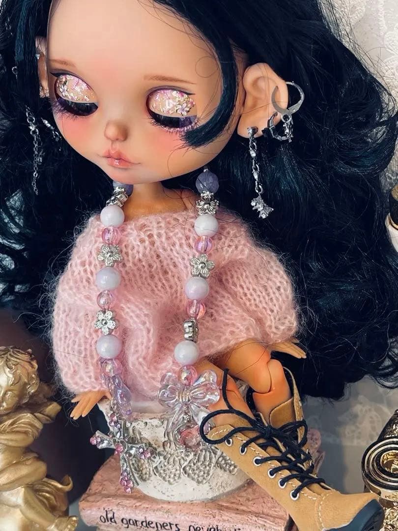 アイシードールカスタム　褐色ドールメリア♡首傾げ加工♡パテ盛り