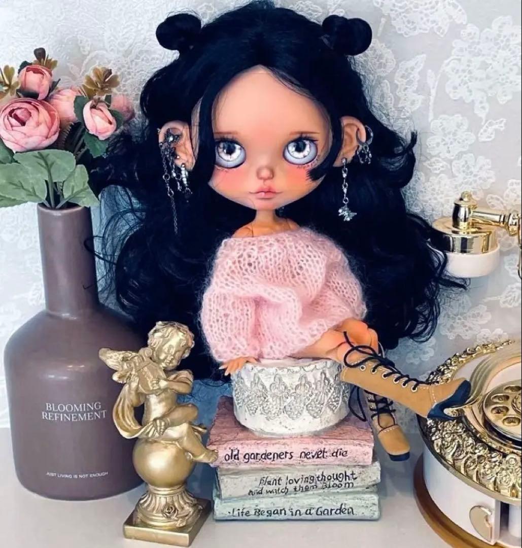 アイシードールカスタム　褐色ドールメリア♡首傾げ加工♡パテ盛り