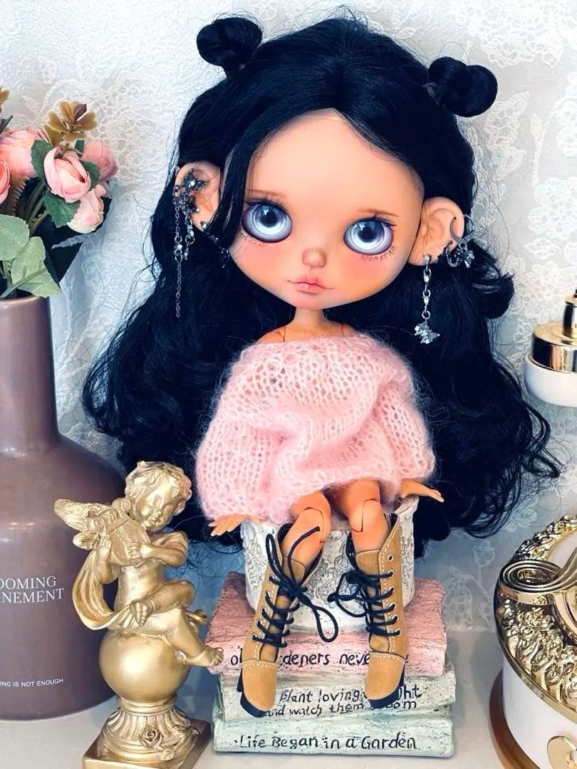 アイシードールカスタム　褐色ドールメリア♡首傾げ加工♡パテ盛り