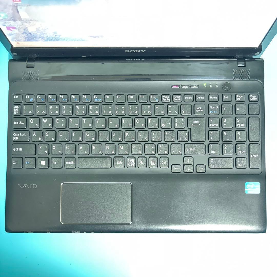 i7＆新品SSD★メモリ8GB★VAIOノートPC★Webカメラ付★オフィス付