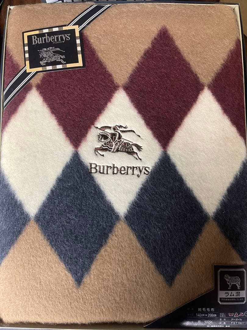 Burberrys ダイヤモンド柄ブランケット 140x200cm