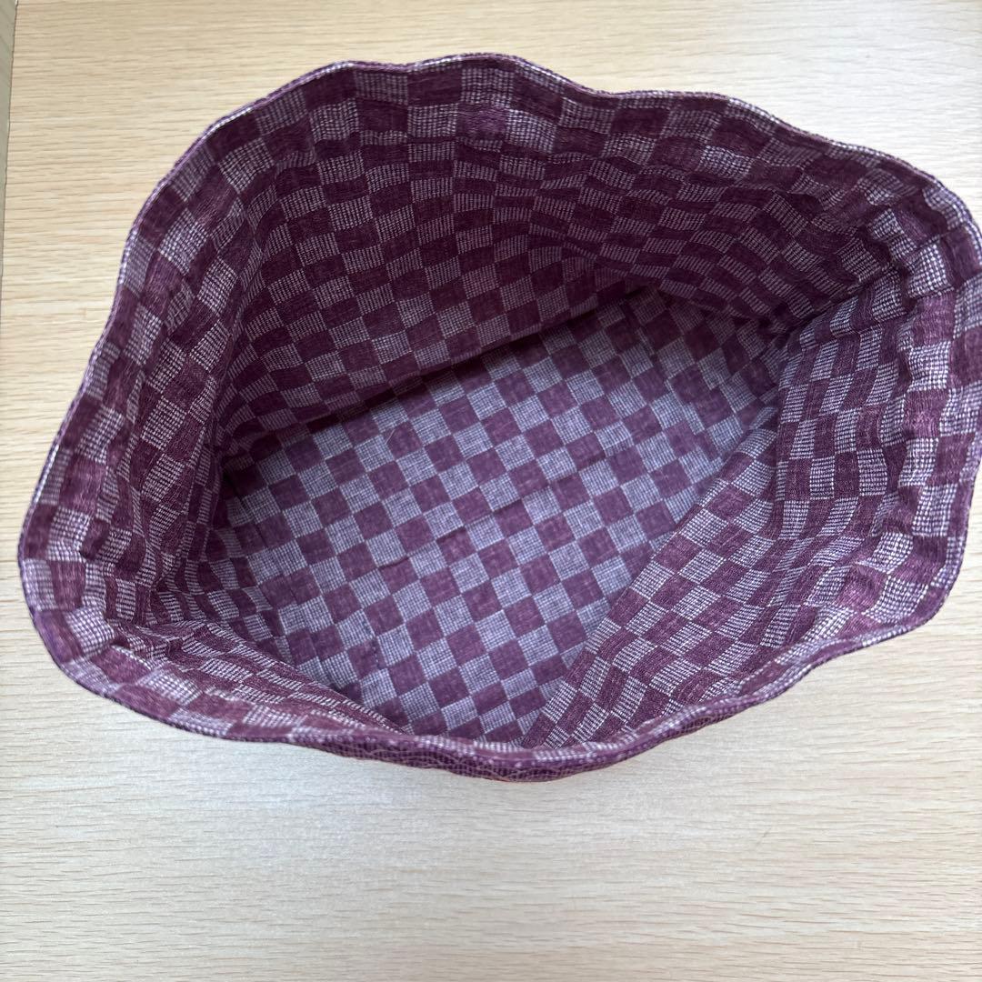 ダイユウサク　和柄お弁当袋+百人一首御朱印帳袋(青)