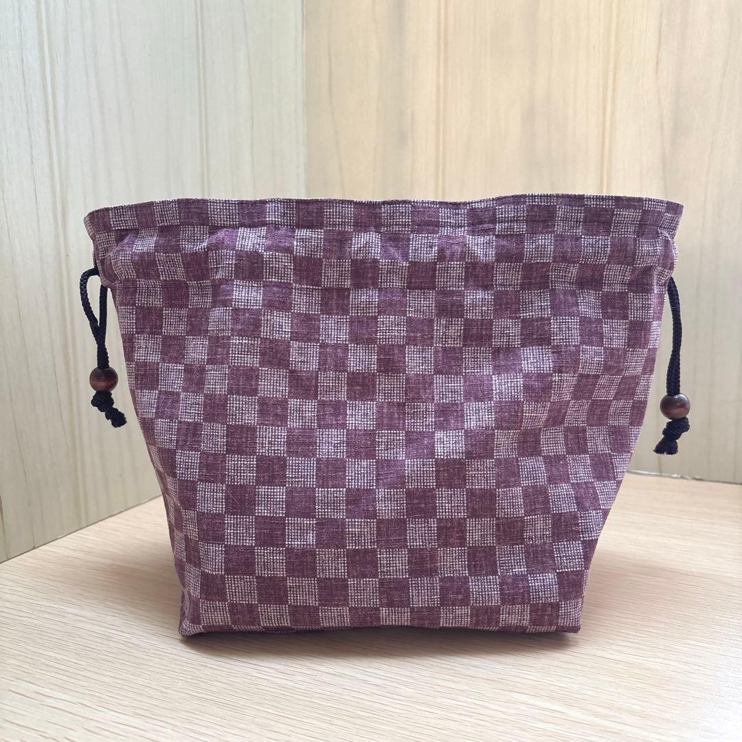 ダイユウサク　和柄お弁当袋+百人一首御朱印帳袋(青)