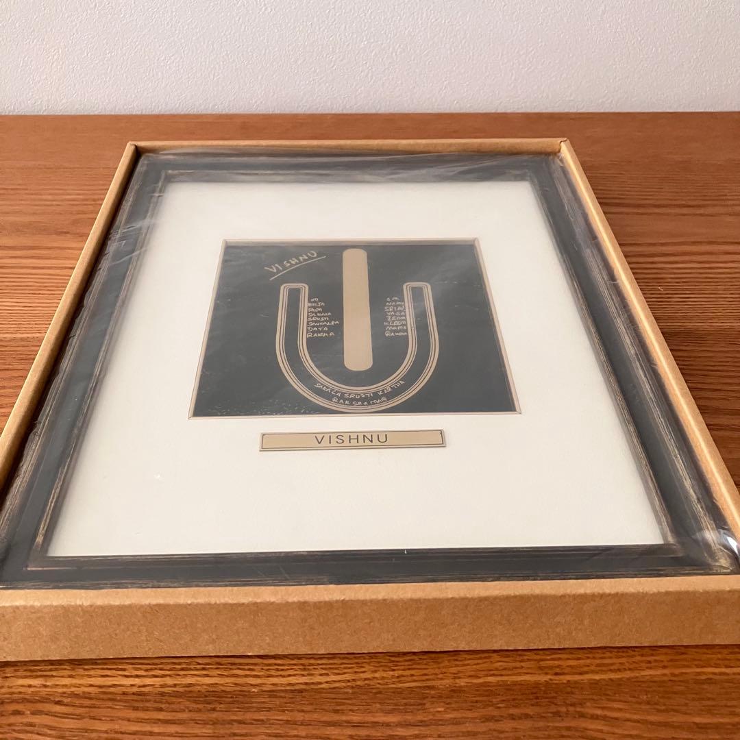 アート作品　タイル画　ヒンドゥー教　絵画　額縁