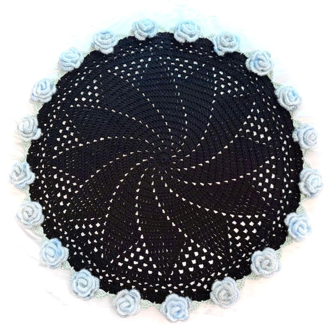 花束ブランケット ꕤ︎︎ ブルーグラデーションローズ