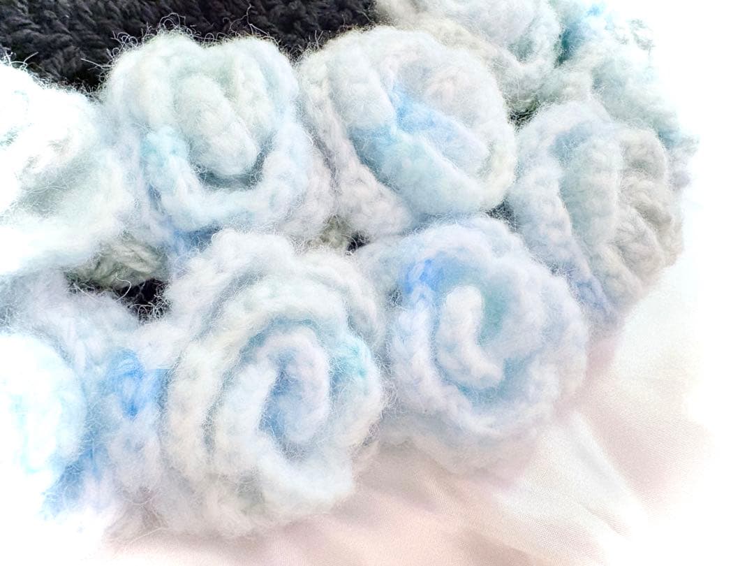 花束ブランケット ꕤ︎︎ ブルーグラデーションローズ