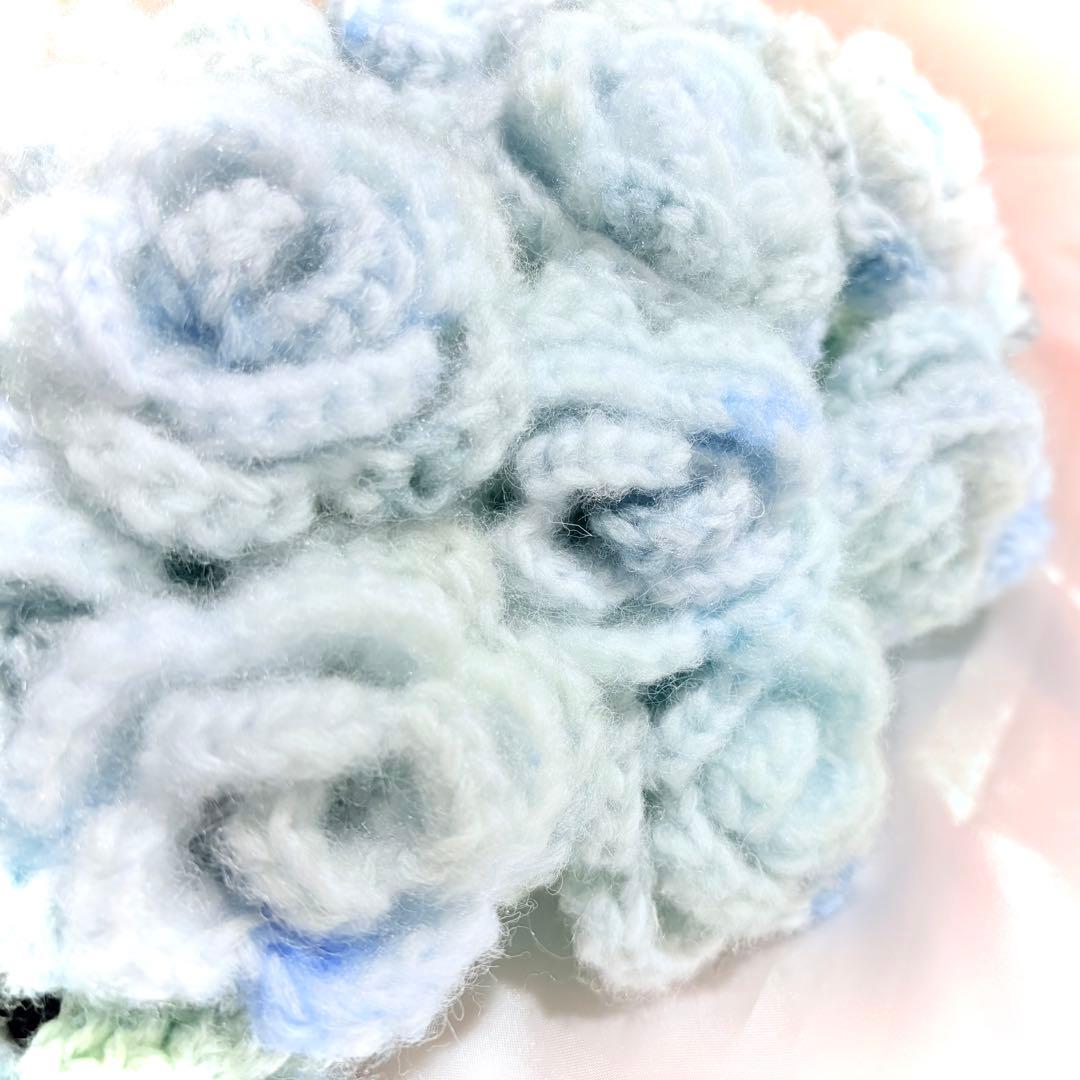 花束ブランケット ꕤ︎︎ ブルーグラデーションローズ