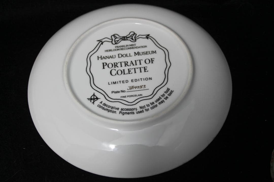 ☆4枚まとめ売り　アンティーク ビスクドール プレート ◎高品質