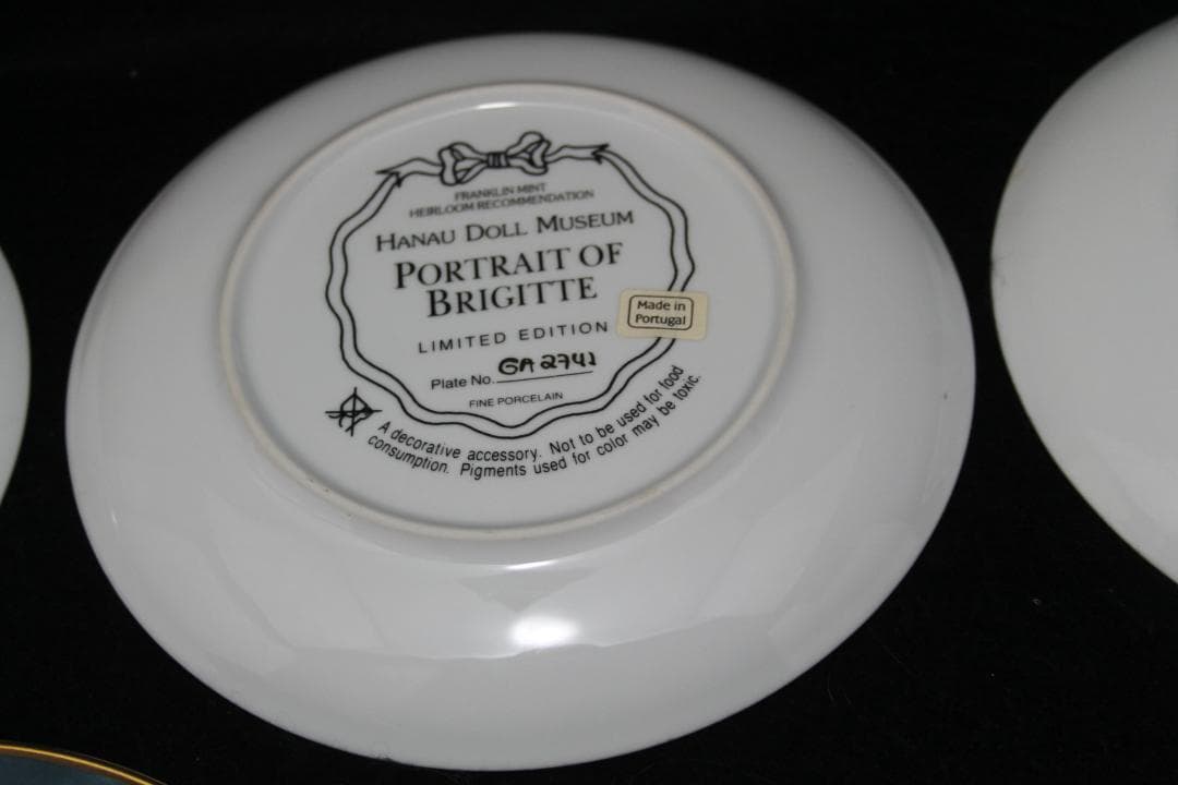 ☆4枚まとめ売り　アンティーク ビスクドール プレート ◎高品質