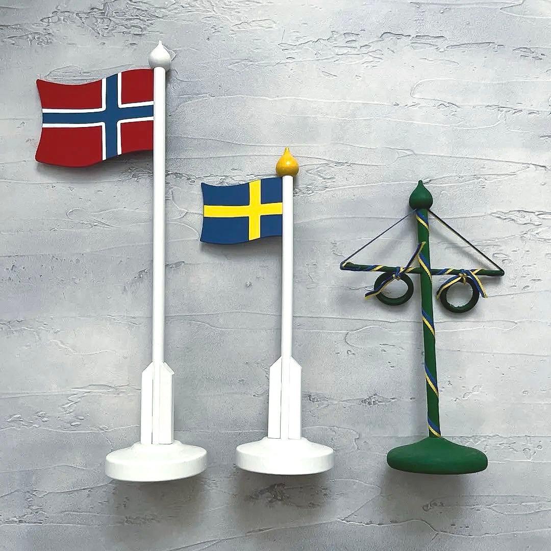 ラッセントレー 3点セット　北欧国旗　メイポール